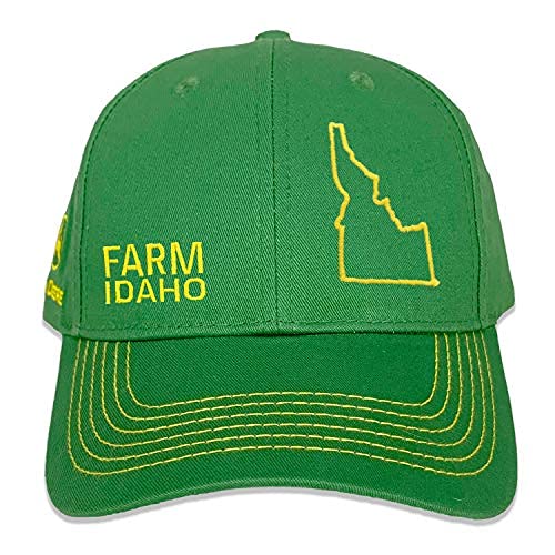 John Deere Toddler Farm State Pride State Outline Youth Children's Full Twill Hat, Idaho2