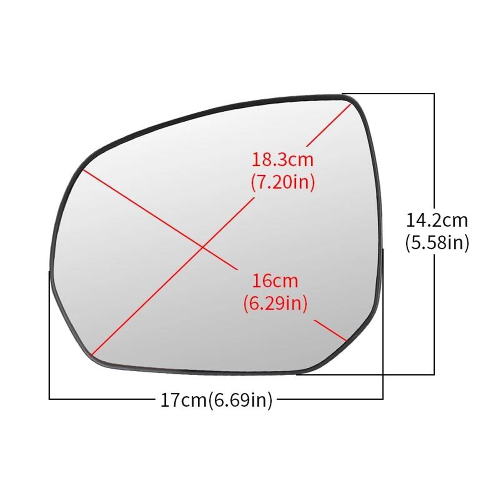 Verres à lentilles Rétroviseur Extérieur Pour Citroën C3/C4/ Pour Picasso (2009-2019) Dégivrage, Rétroviseurs Extérieurs Chauffants, Auxiliaire Vitre Grand Angle Remplacement