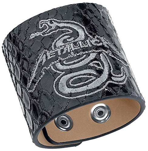 Preisvergleich Produktbild Metallica Black Album Männer Kunstlederarmband schwarz Kunstleder Bands