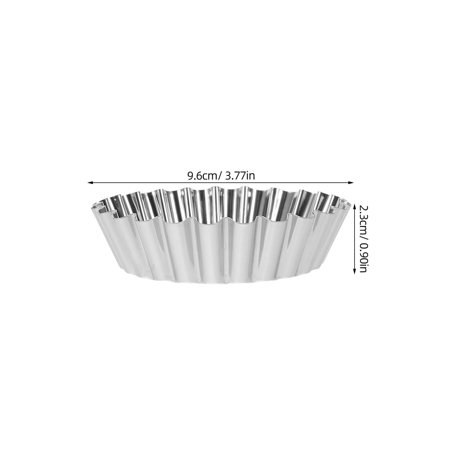 Artibetter 30 Unidades Molde para Tartaletas Mini Acero Inoxidable Antiadherente Moldes para Cupcakes y Muffins con Diseño Floral Apto para Repostería Casera y Profesional