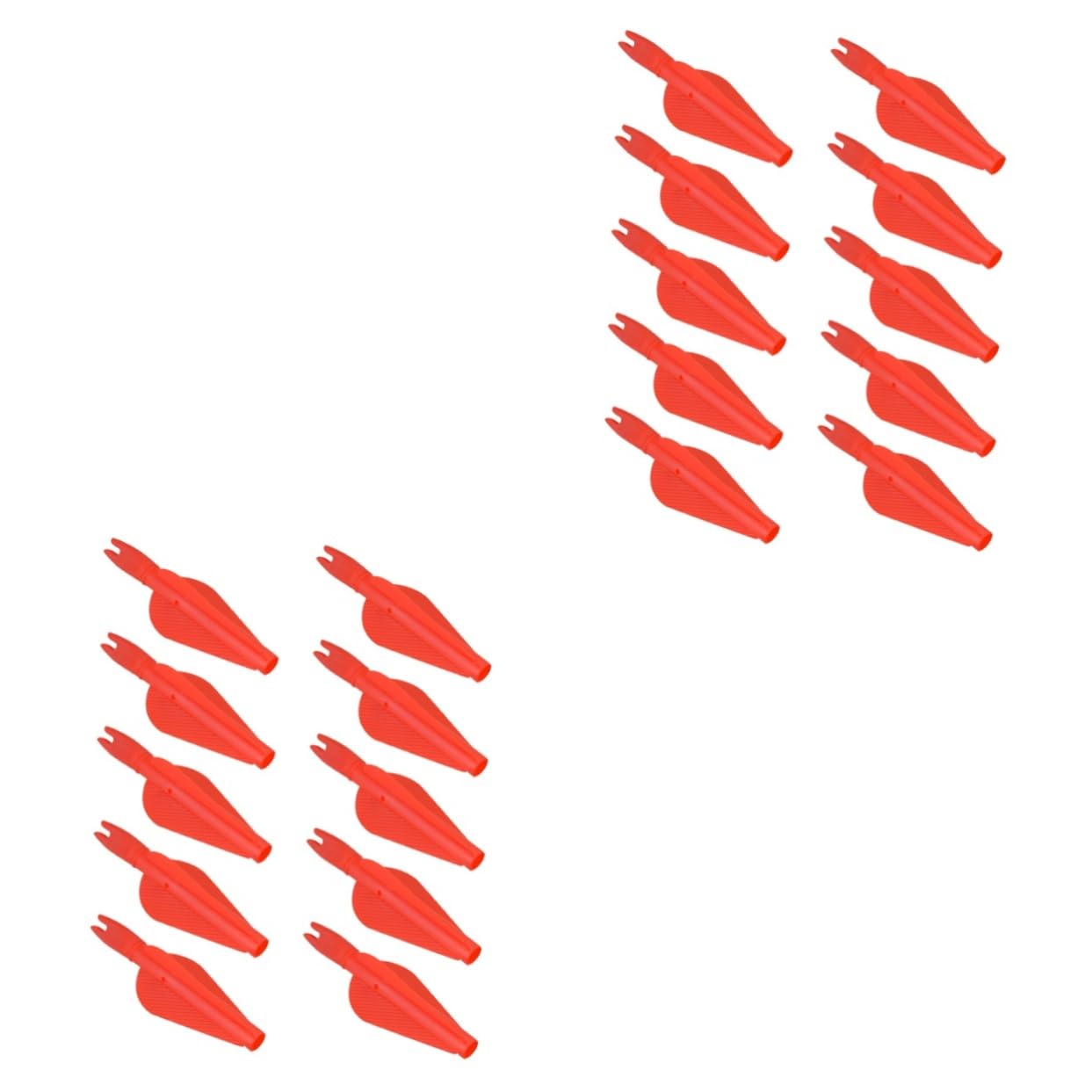 INOOMP 20pcs Arrow Lightweight Plastic Arrow Tails for Hunting Accessories Versatile Archery Training for Family and Friends Convenient to Carry and Store