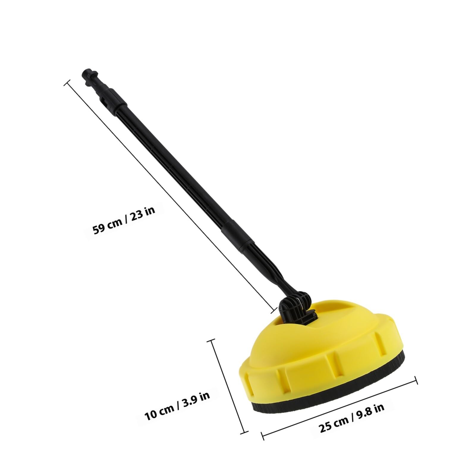 SHINEOFI Limpiador de Superficies para Automóviles con Hidrolavadora de Mango Largo, Herramienta de Cepillo para Limpieza Profunda en Garaje y Hogar, Diseño de Plástico Resistente