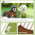 Dog Shirts 2 Pack Soft Tee Comfortable Pet Clothes for Small Pets Brown & Avocado Green M - Image 6
