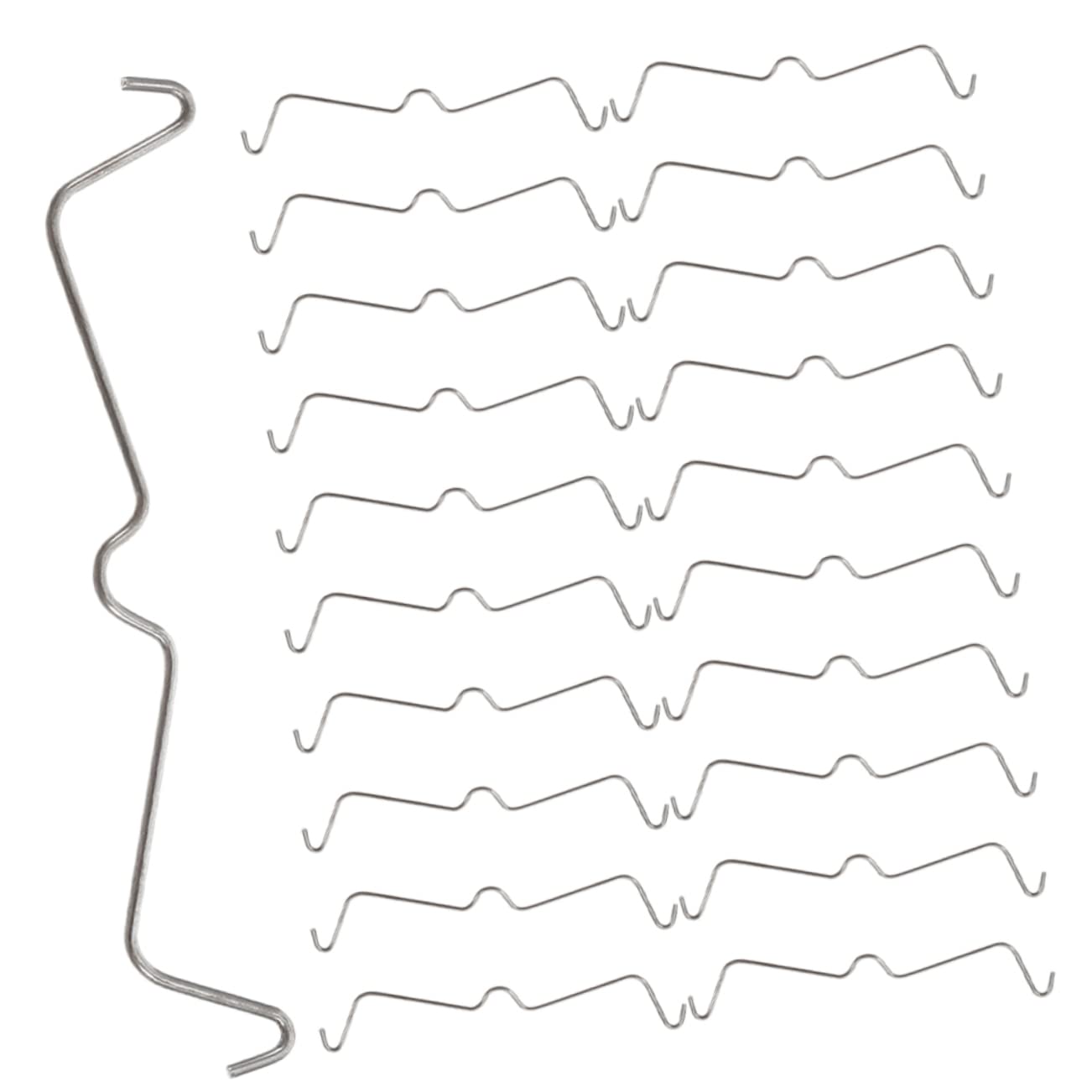 CANIGHT Pegboard Hook Locks 50pcs Easy Install Retainer Clips Peg Board Accessories High Tensile