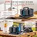 Pure Sine Wave Inverter Compatible with Mkita 18V Battery, 2 in 1 500W 4 Ports Power Inverter Battery Charger Generator DC 20V to AC* 2 Outlets, 120V Car Charger Plug, USB&Type-C (Tool Only)