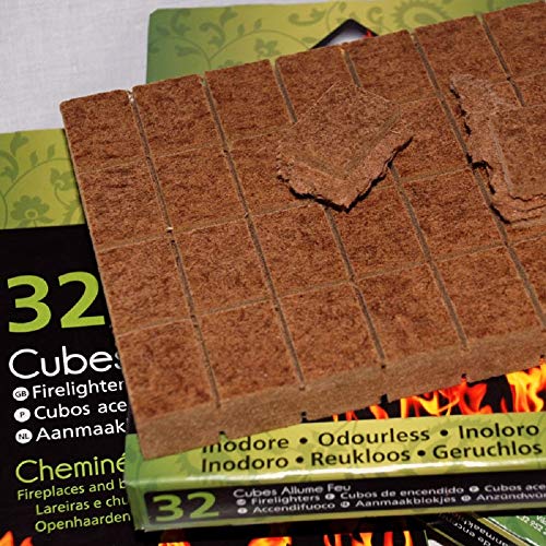 Miniatura 7 de Cheminett 15751-32 Cubos Encendido Precortados Cheminett Naturales Para Encender Chimeneas, Estufas Y Barbacoas