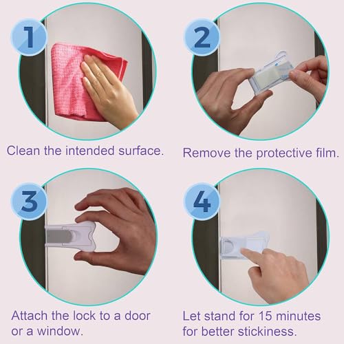 Sliding Door Lock 6 Pack Child Safety Locks for Sliding Door Lock - Image 4