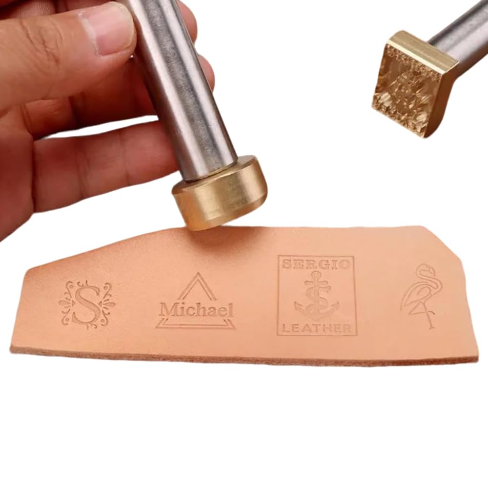 Tampon personnalisé en laiton pour cuir et outils d'estampage de viande