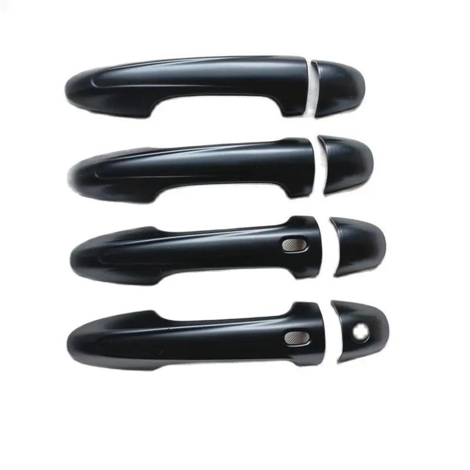 NOHEEU Car Door Handle Cover Trim Plastic Matte Black Accessories for Toyota for Fortuner for Hilux for Revo 2016-2023(Style1)