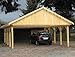 Produktbild Carport Satteldach MONACO III 600cm x 800cm Bausatz Leimbinder Fichte