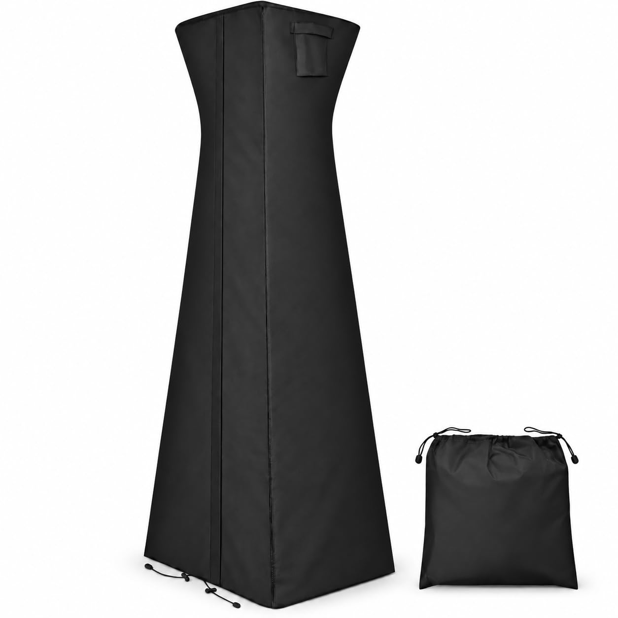 Housse Chauffage Terrasse pour Activa Pyramidenheizstrahler 080397, Imperméable Et Anti-Poussière avec Aération, Cordon De Serrage Et Fermeture Éclair Extérieur