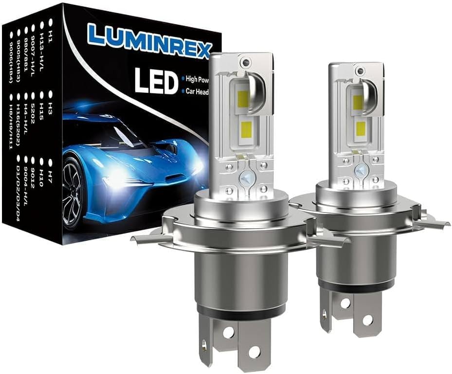 Luminrex H4 LED Headligth Bulbs 500 Brighter 6000K White