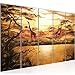 Produktbild Bild Afrika Giraffe Wanbilder auf Vlies Leinwand Wanddekoration Wohnzimmer Schlafzimmer 000156a
