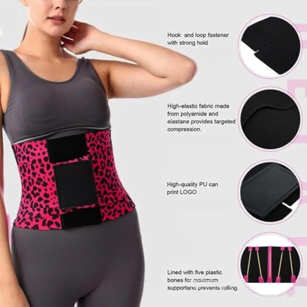 Damen Dreifach Wickel Elastischer Bauchgurt Sport Bauchgurt Body Shaping Bauchgürtel