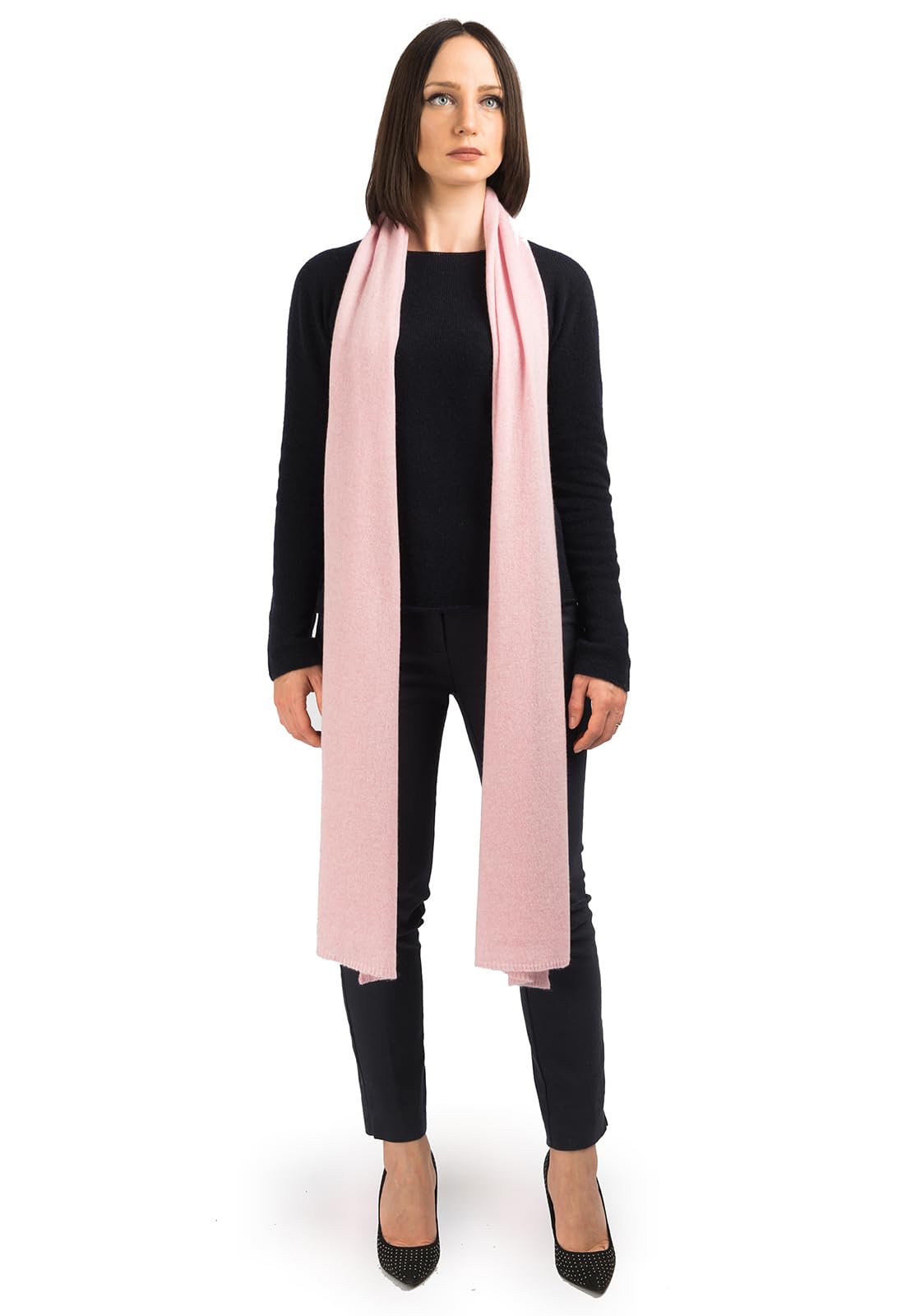 Dalle Piane Cashmere Damen Schal Breit 100% Kaschmir | Halstuch für Büro, Abend und Reisen, 200x35 cm, vier Jahreszeiten, Geschenk für Sie, Made in Italy