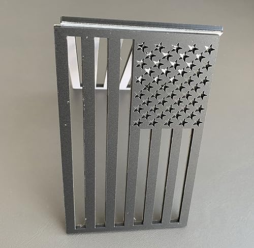 Image of 2Pcs Metal US America Flag Car Decal Stickers,Hollow Out US Flag Decal for Cars Trucks SUV Boats Bumper Window Fender Patriotic Badges