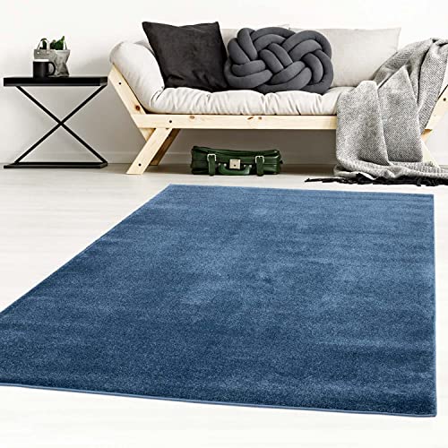 Taracarpet Kurzflor-Designer Uni Teppich extra weich fürs Wohnzimmer, Schlafzimmer, Esszimmer oder...