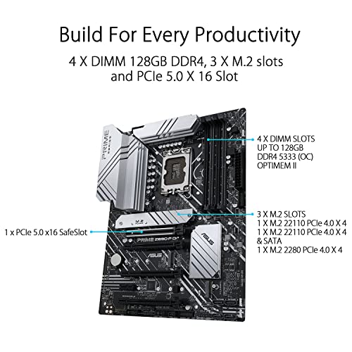 Image of Intel Core i5-12600K 12th Gen 10-Core 3.7 GHz LGA 1700 125W Intel UHD Graphics 770 Desktop Processor with ASUS Prime Z690-P D4 LGA 1700 Intel 12th Gen ATX Motherboard Motherboard