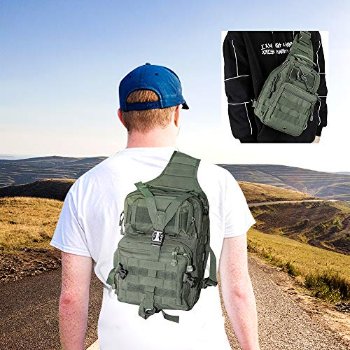 HAOMUK Tactical Sling Bag Pack Military Rover Hombro Sling Mochila EDC