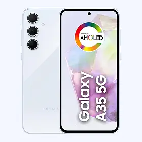 Samsung Galaxy A35 5G, Câmera Tripla Traseira de até 50MP, Selfie de 13MP, Nightography, Apagador de objetos, Design em vidro, IP67, Tela Super AMOLED de 6.6" 120Hz Vision Booster, 256GB - Azul Claro