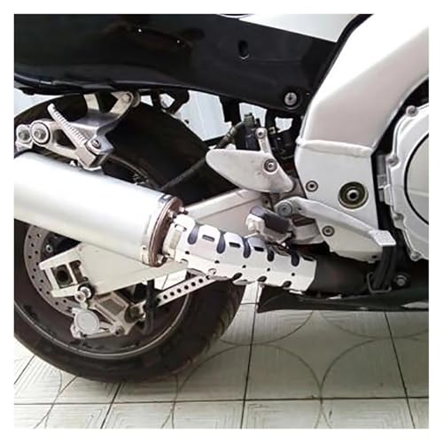 Componente antiescaldaduras de escape universal y protector térmico moto 4