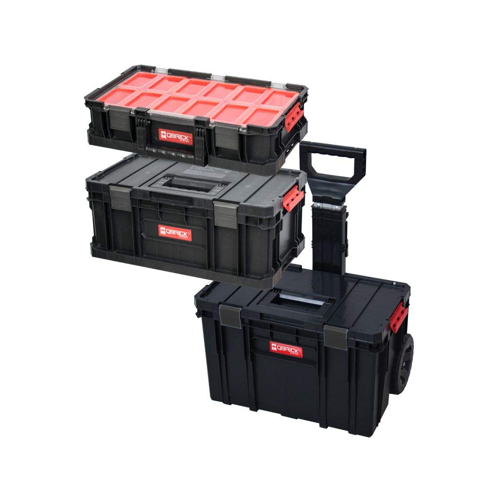 XL Modular Wählbar Werkzeugtrolley, Werkstattkoffer Set, Werkstattwagen Set aus"Q-Brick" Serie mit viel Zubehör! Der mobile Alleskönner - Privat & Gewerbe (Werkzeugkoffer)