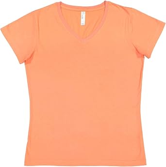 LAT Ladies 60/40 Cotton/Polyester Vintage Heathered Jersey Short Sleeve Tee 3505