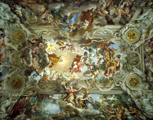 Tableaux impression Allégorie de la Divine Providence Pietro Da Cortona sur toile de lin