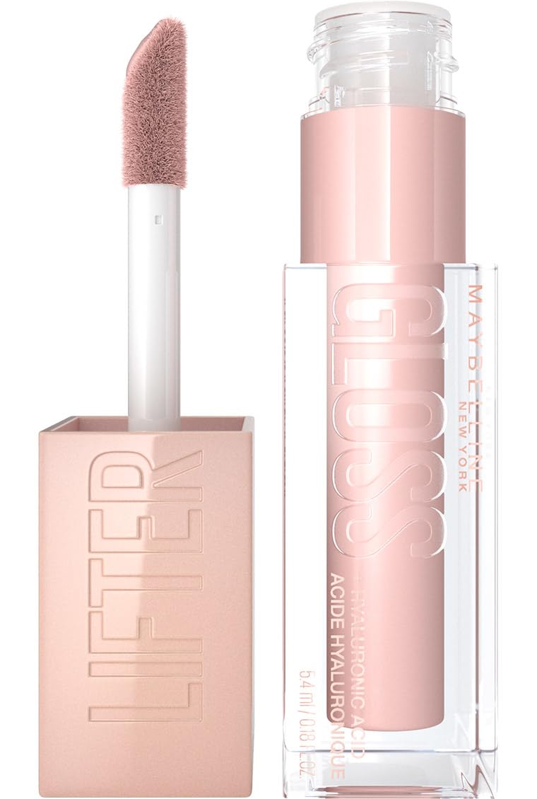 Maybelline Lifter Lip Gloss Hydrating Hyaluronic Acid Light Pink, 002 Ice