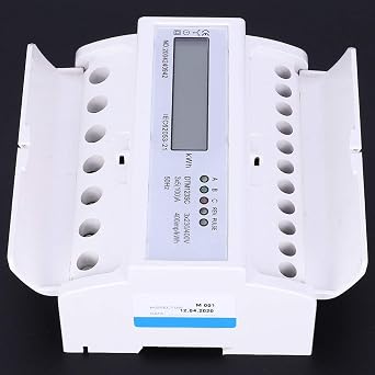 3-Phase Digital Electric Power Meter, 230/400V, 5-100A, LCD kWh Display, Industrial