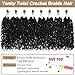 COOKOO 8 Inch 2 Packs Pre Looped Yanky Twist Crochet hair Natural Black Mini Spring Twists Hair for Women Micro Crochet Yanky Twist Hair with Curly Ends 1B#