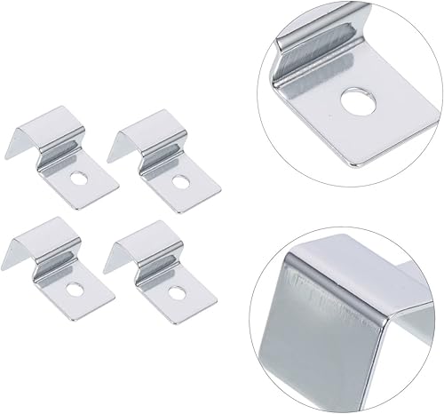 Miniatura 2 de MERRYHAPY 4 unids marco de soporte tanque de peces sin borde 75 galones tanque de peces acuario cubierta soporte de cristal de pescado soporte