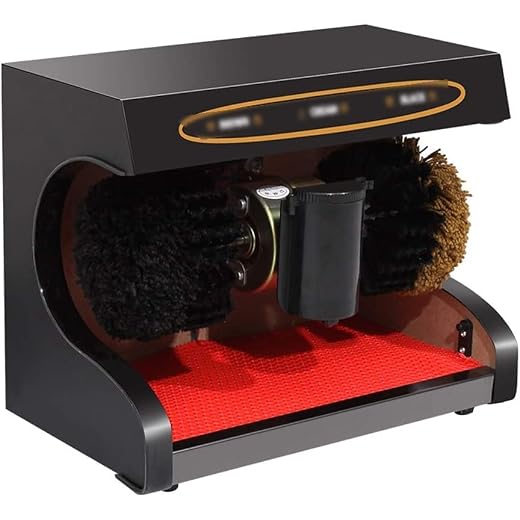 QINERSAW Electric Shoe Polishers Electric Shoe Brush Home Shoe Polishing Machine Hotel Lobby Automatic Induction Electric Shoe Shine Machine Multi-Function Commercial (Color : B)