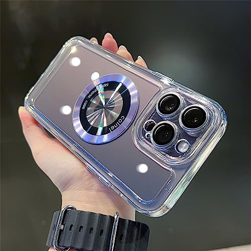 Étui magnétique iPhone 12 Pro Max violet pour charger sans fil et stopper les rayures