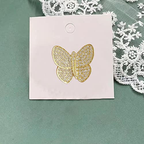 Image of GBAHFY Butterfly Pearl Brooch Gold Elegant Bridal Vintage Style Pins Wedding Banquet Anniversary Brooch for Women