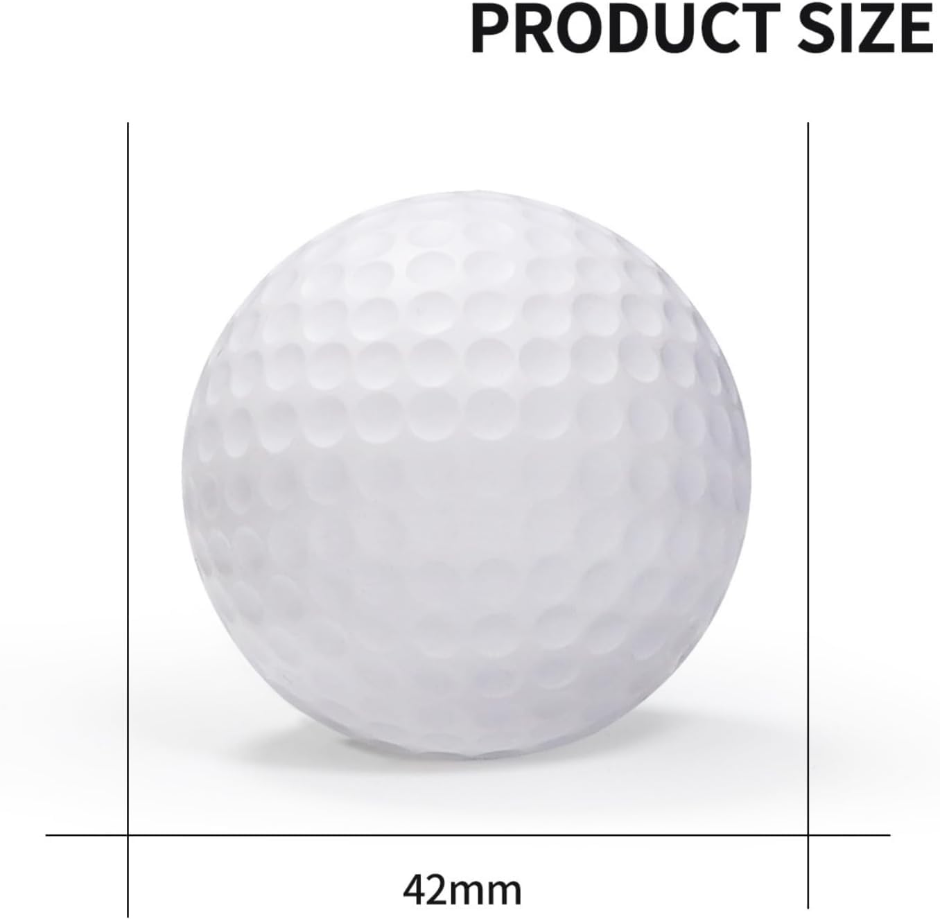 piłki do ćwiczeń golfowych, 3 sztuki - Idealne do celów ćwiczeniowych, ćwiczeń na zamach, korzystanie z domowego boiska do gry w golfa, białe, dla początkujących i sesji treningowych