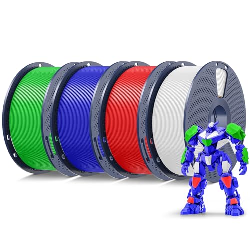 SUNLU 4KG PLA Filament Bundle 1.75mm, Neatly Wound 3D Printer Filament