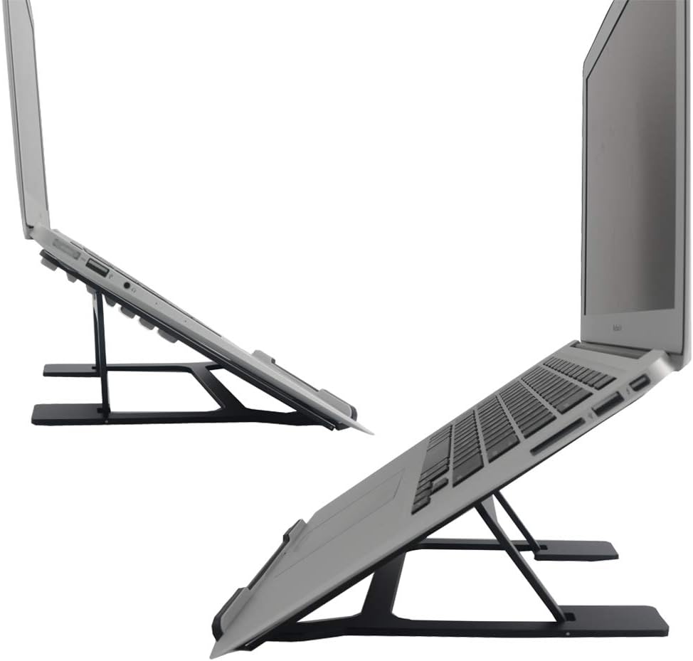 AnkerMazon Laptop Stand for Desk, Portable Laptop Stand,Fashion Aluminium Adjustable Ergonomic Holder Compatible for MacBook Pro/Air, Dell, Lenovo, Huawei, Samsung,10"-15" Tablet (Grey)
