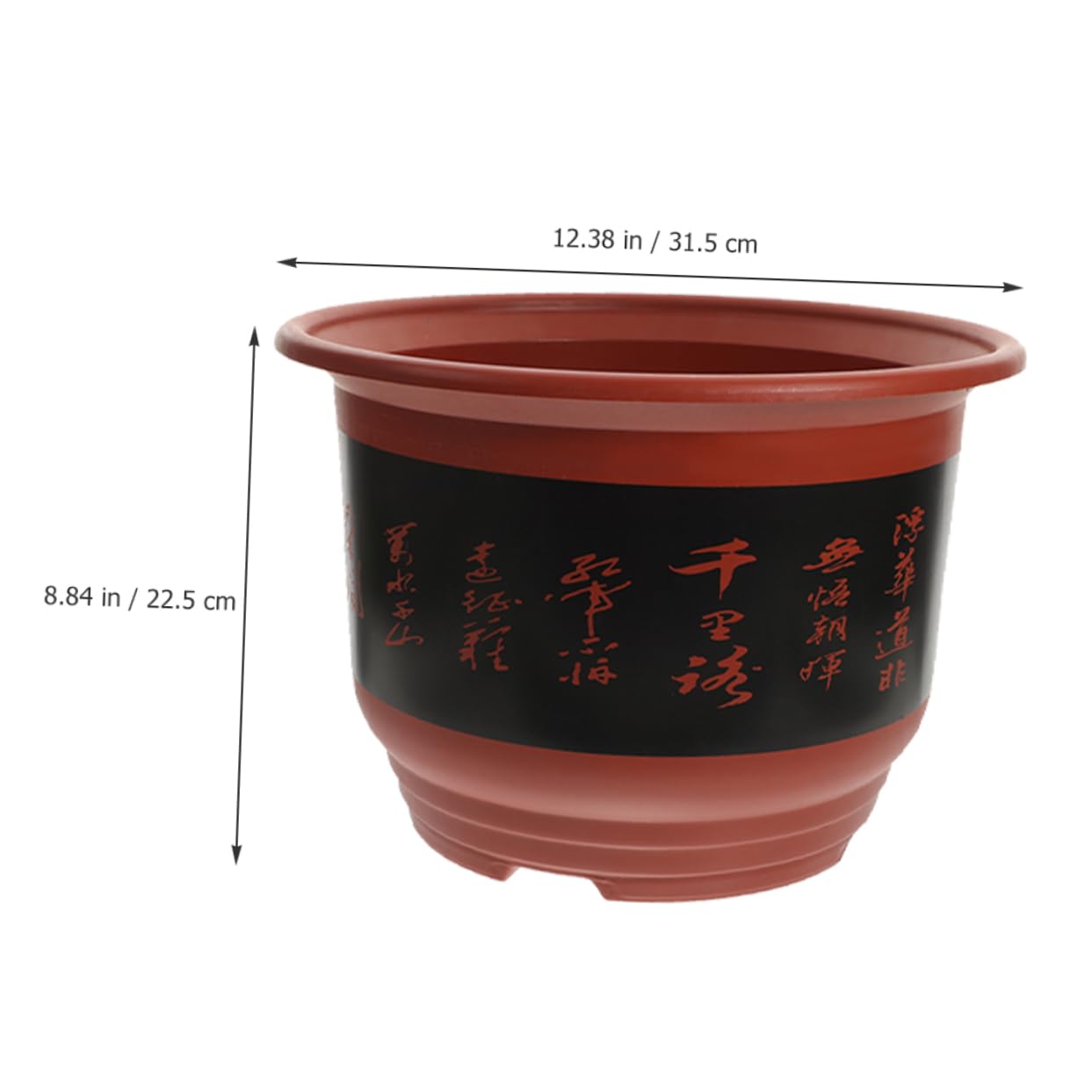 BESTonZON 2pièces Pot pour Orchidées avec Drainage Plastique pour Intérieur Et Extérieur Bac à Eau Inclus