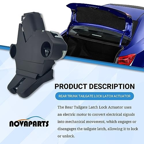 Image of NOVAPARTS Rear Trunk Tailgate Lock Latch Actuator for 2005-2012 Toyota Avalon 3.5L Replace 64600-AC030 64600AC030