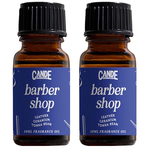 Image of CANDECraftCo Premium Fragrance Oil - Diffuser Oils Fragrances Scented for Home, Candle Soap Making Supplies, Aromatherapy Blends for House (0.34 Fl Oz) (2-Pack, Barber Shop)