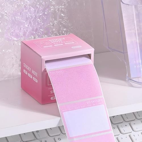 可愛い付箋紙 コピー可能なメモ内容、引き出し式の付箋 ふせん かわいい 使いやすい 引き出し式 DIYデコシール 文房具 手帳 手紙 アルバム ラベル 手書き (グラデーションシリーズ-ピンク-256枚セット)
