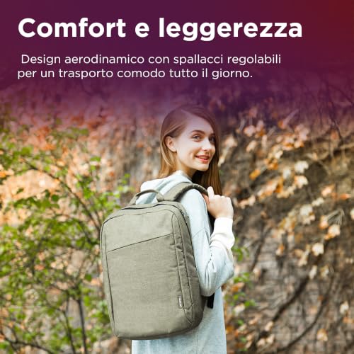 Image of Lenovo B210 15.6-Inch Laptop Backpack, Camo Green - Water-Repellent Computer Bag for Men & Women, Lightweight Travel Backpack with Padded Laptop Sleeve, Durable Casual Daypack