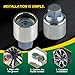 #N/812 for Audi Wheel Locking nut Key Compatible with Audi A3 A4 A5 A6 A8 Q3 Q5 Q7 Wheel Lock Key,Anti-Theft Lug Nut Removal Tool