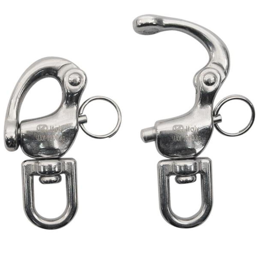 KONG Quick Release złącze szybkozłączka obrotowy pierścień ze stali nierdzewnej karabińczyk, unisex dla dorosłych