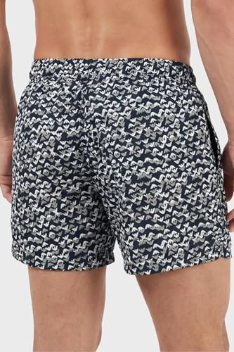 Armani Boxer Maillot de Bain Homme S Bleu Acier - 3