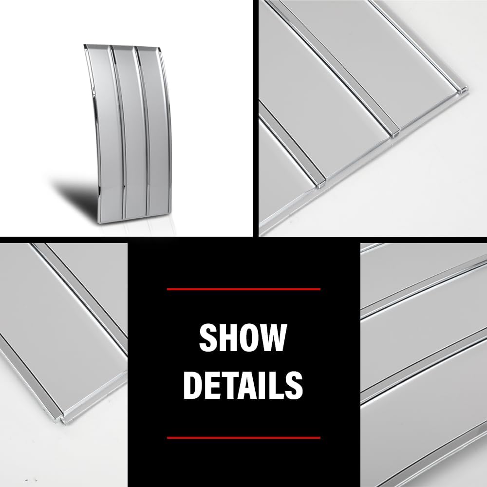 G-PLUS Door Side Fender Vent Molding Cover Trim Compatible with Land Rover Range Rover Vogue L405 2013-2022 Left & Right Side Silver 2PCS