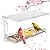 SUNALLY Window Bird Feeder for Outdoors, Clear Bird Feeders Window Mounted with Strong Suction Cups, Transparent Bird House Outside Wild Bird Watching for Garden, Yard, Elderly Kids Viewing