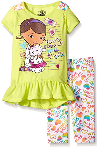 Disney Girls' 2 Piece Doc Mcstuffins Printed Legging Set