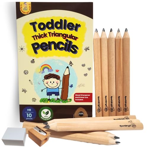 Lápices Triangulares para Niños, 10 Unidades, Jumbo miniatura 1